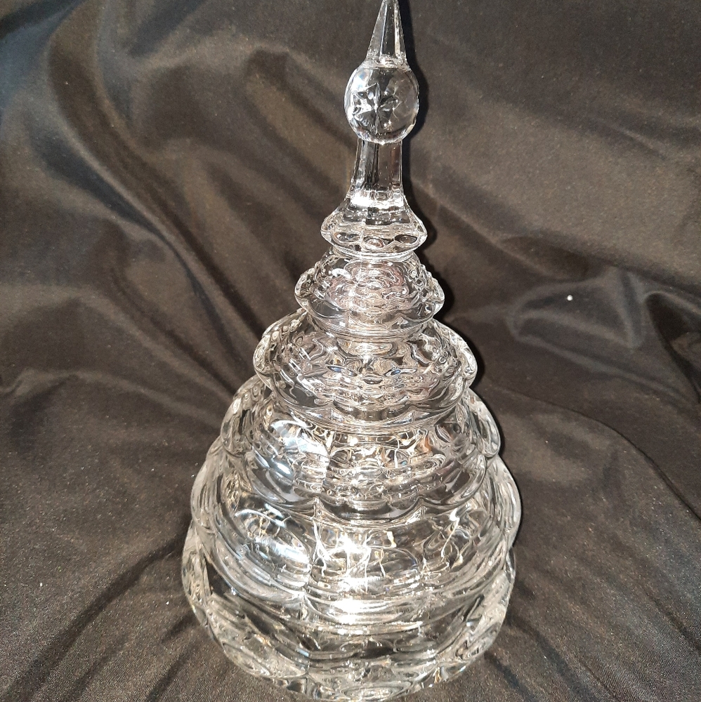 Glass Christmas Tree dish